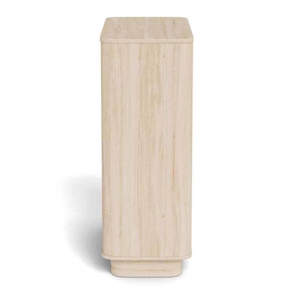 Alvane Wooden Chest Of 3 Drawers in White Oak