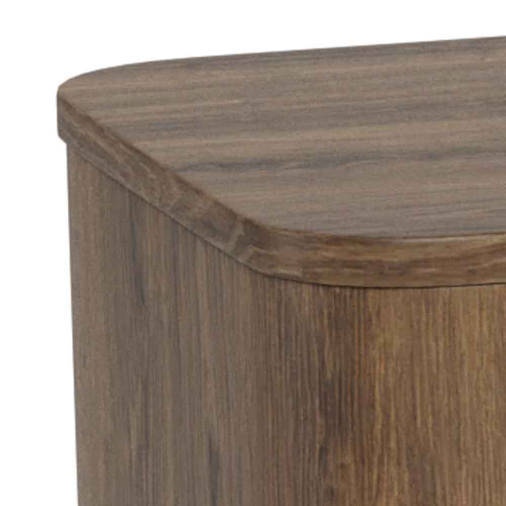 Alvane Wooden Chest Of 4 Drawers in Smoked Oak
