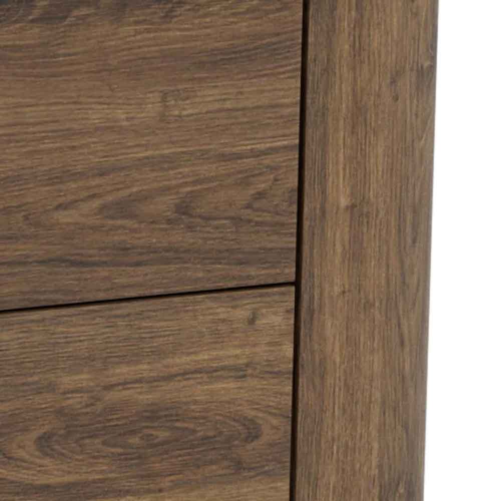 Alvane Wooden Chest Of 4 Drawers in Smoked Oak