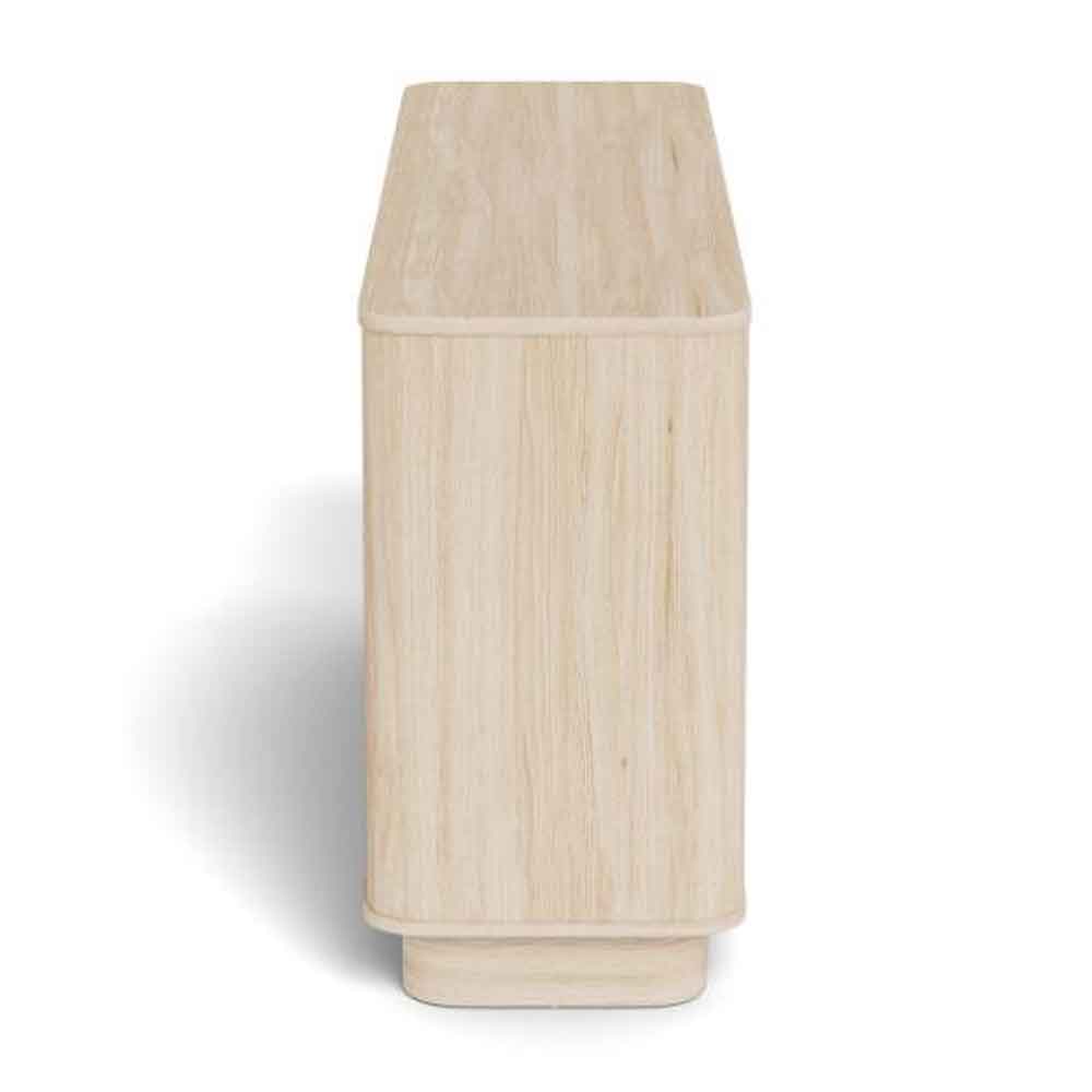Alvane Wooden Chest Of 4 Drawers in White Oak