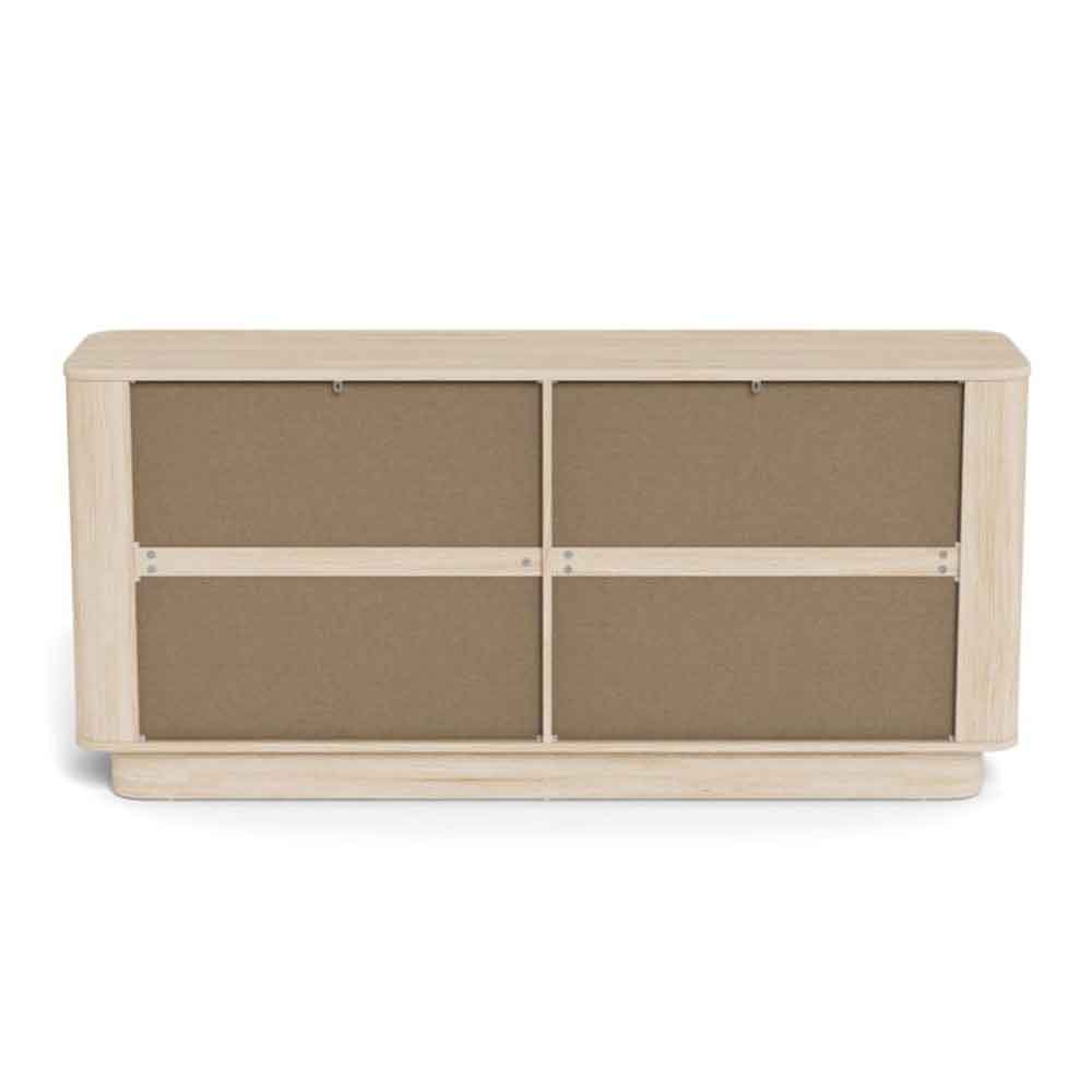 Alvane Wooden Chest Of 4 Drawers in White Oak