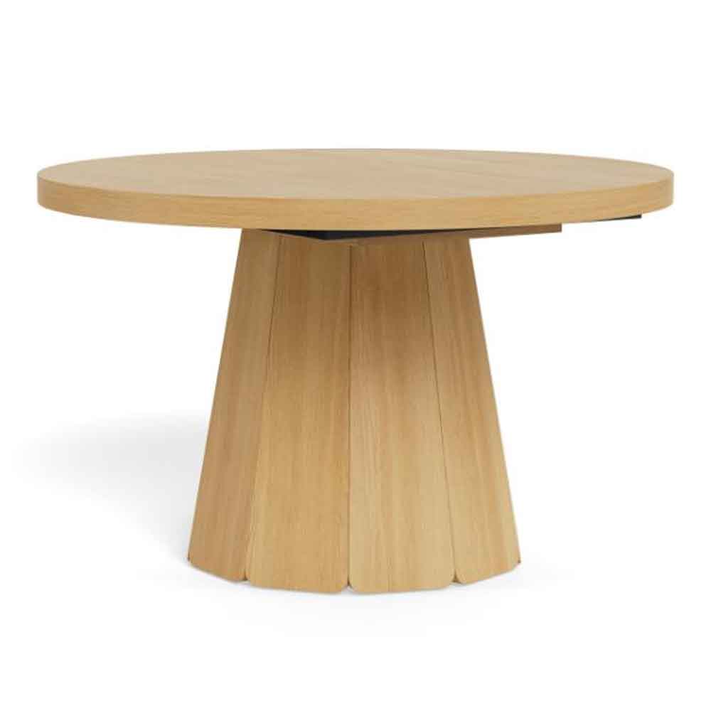 Alvane Wooden Extending Dining Table in Melamine Oak