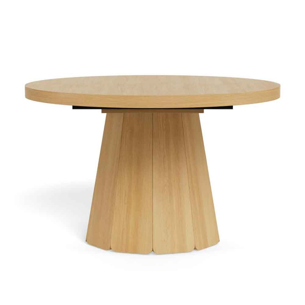 Alvane Wooden Extending Dining Table in Melamine Oak