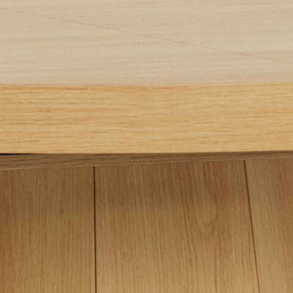 Alvane Wooden Extending Dining Table in Melamine Oak