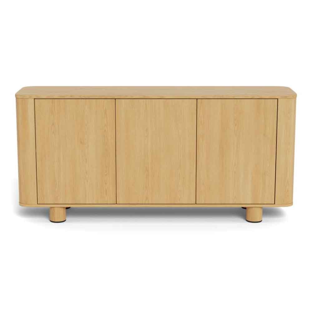 Alvane Wooden Sideboard in Melamine Oak