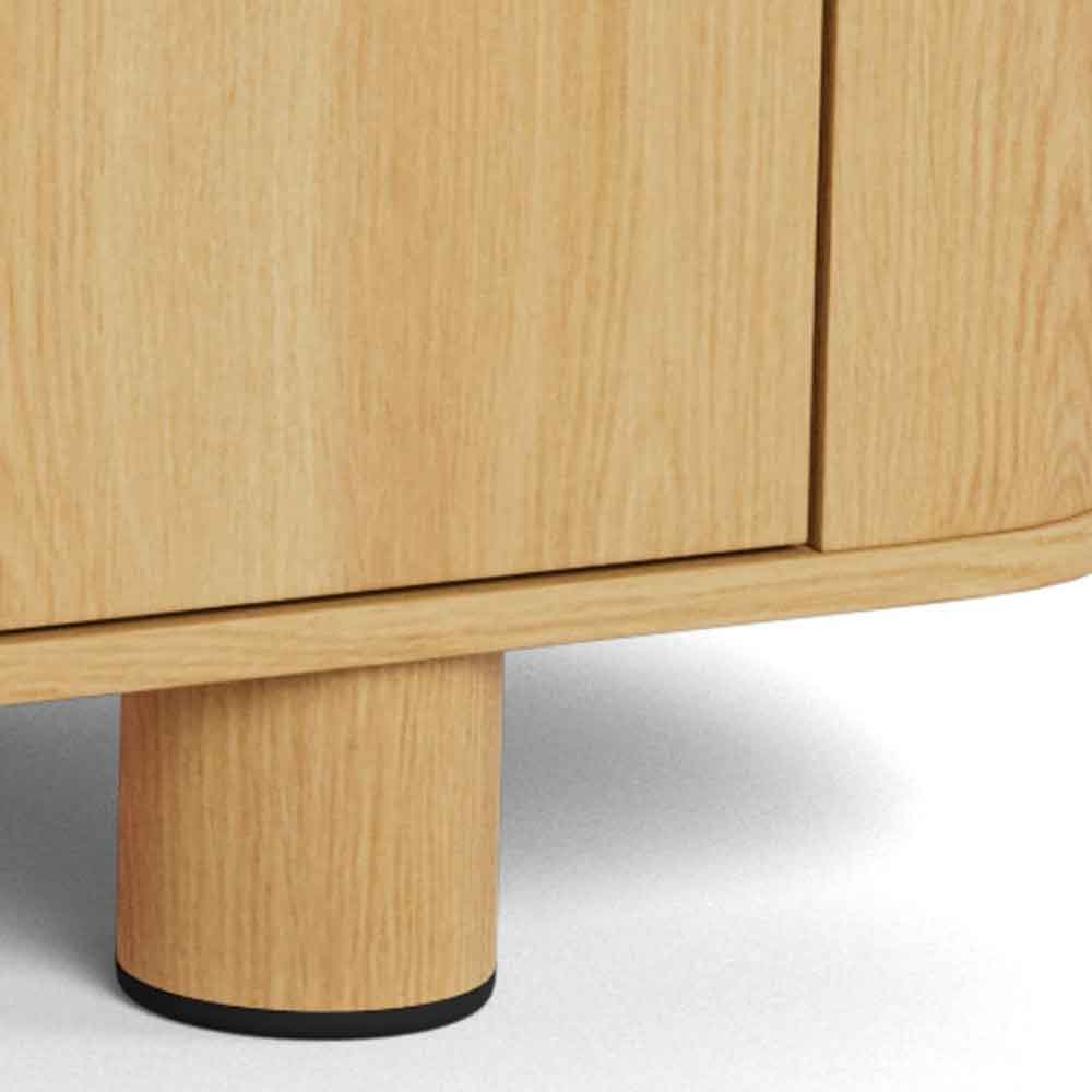 Alvane Wooden Sideboard in Melamine Oak