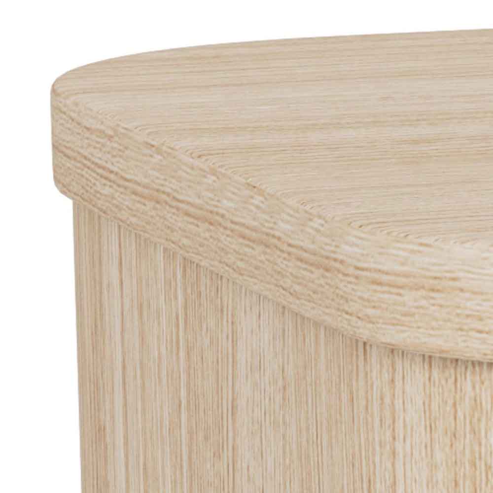 Alvane Wooden Wall Mounted Bedside Cabinet with 1 Drawer in White Oak