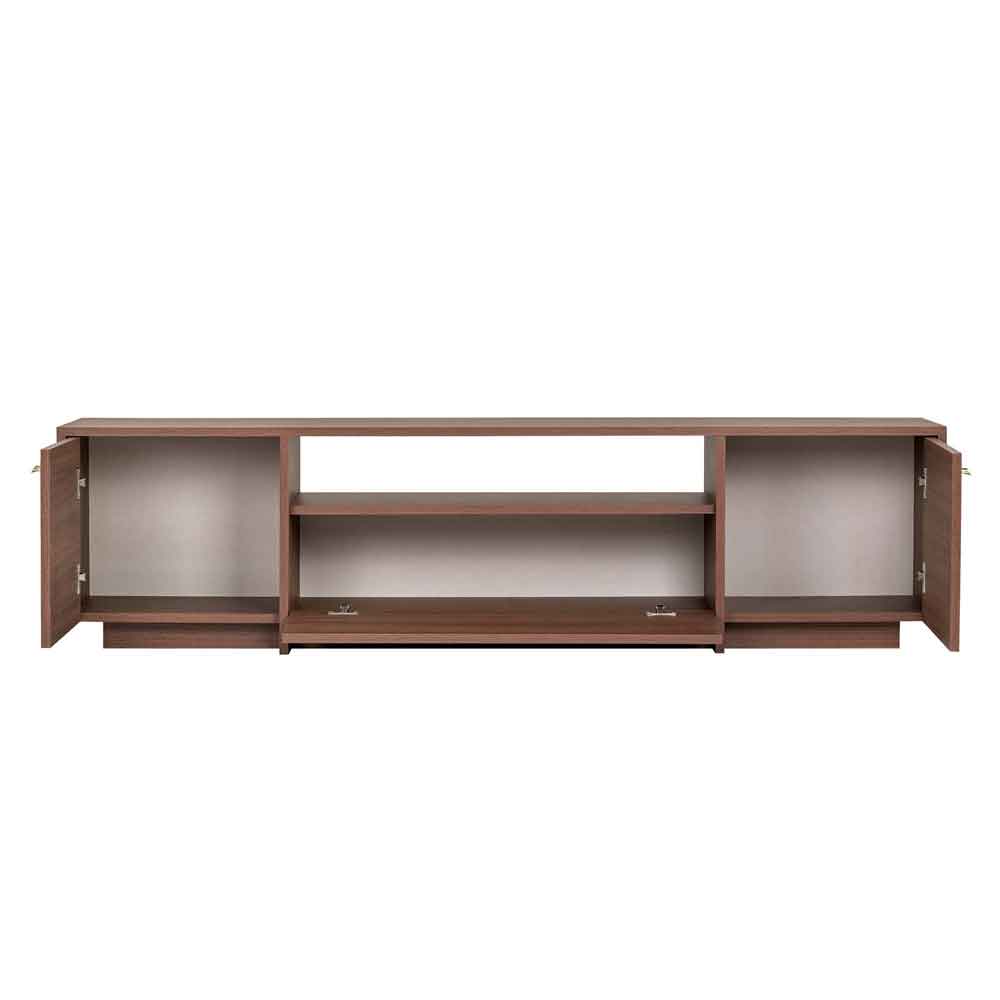 Alvar Wooden TV Stand with 3 Doors in Milano Walnut