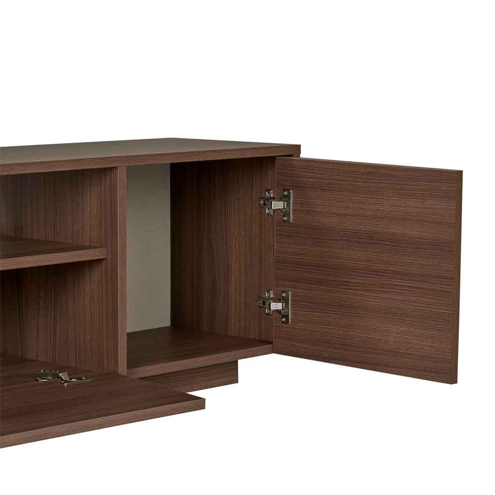 Alvar Wooden TV Stand with 3 Doors in Milano Walnut