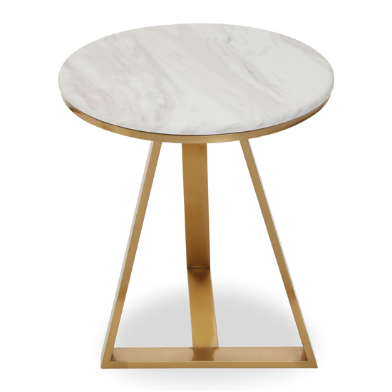 Alvara Round White Marble Top Side Table With Gold Base_2