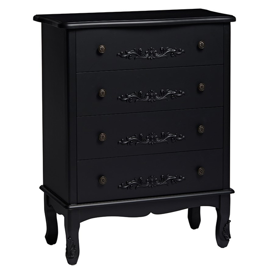 Alveley Wooden Chest Of 4 Drawers In Black_2