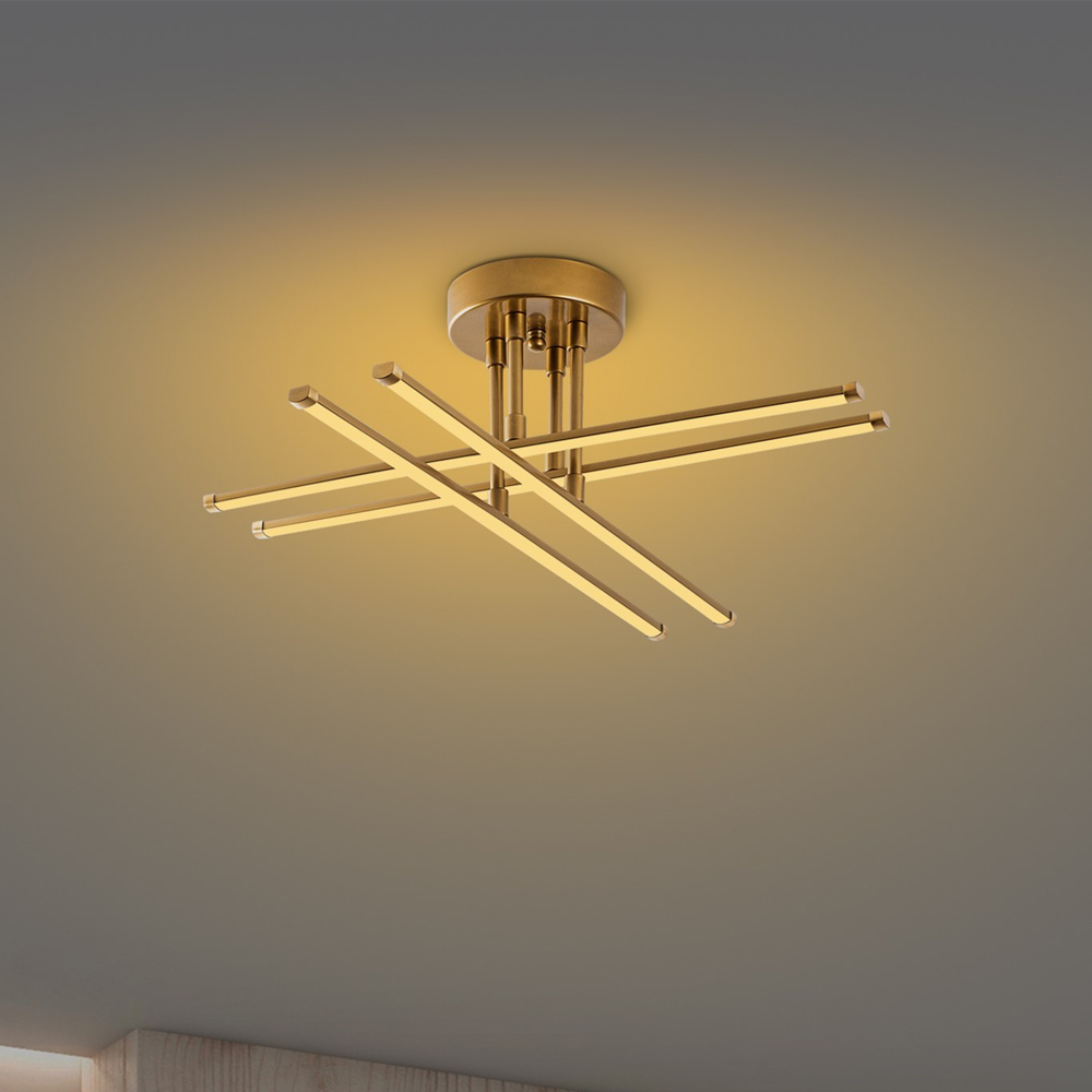 Alvero Metal Ceiling Light in Gold