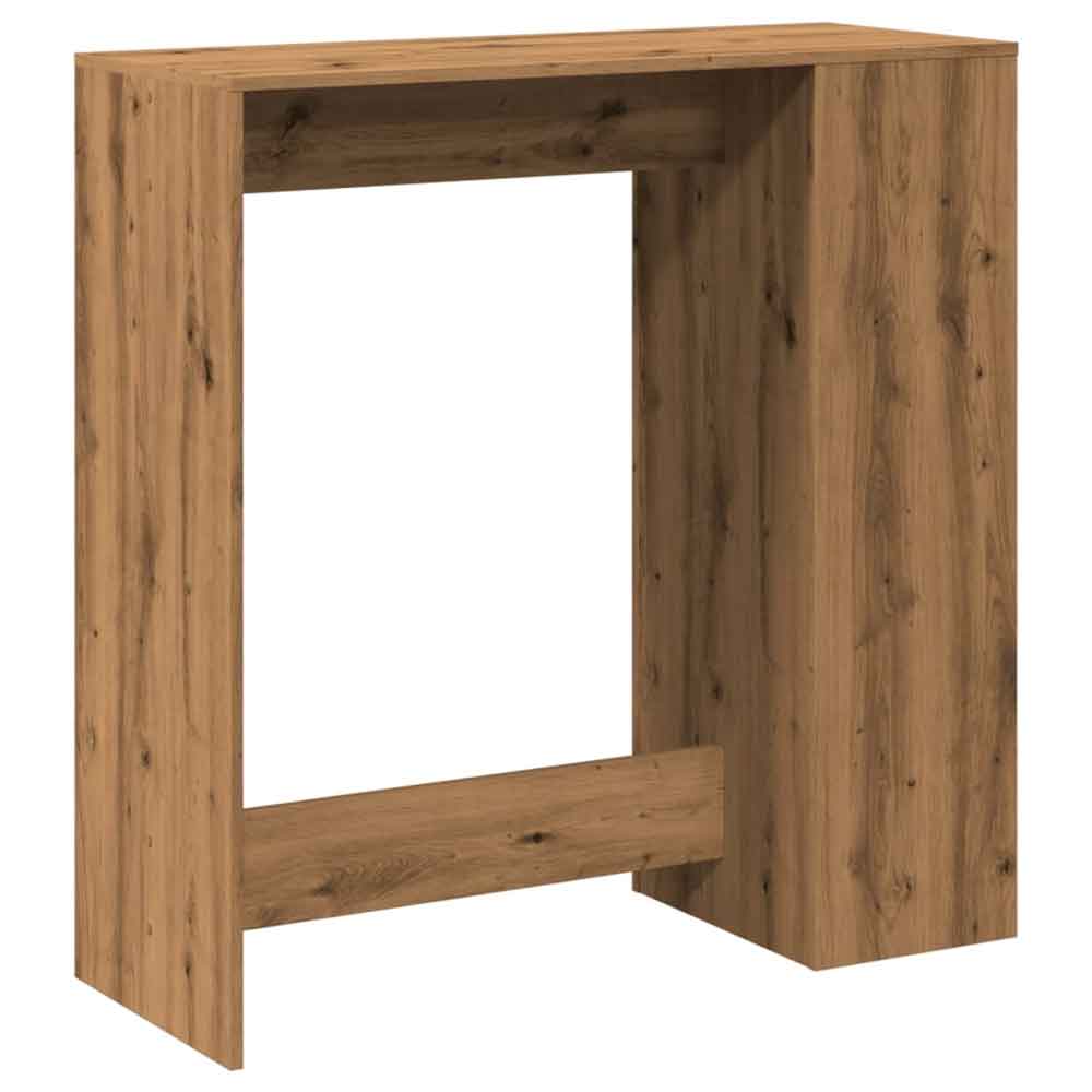 Alvero Wooden Rectangular Bar Table With 1 Door In Artisan Oak