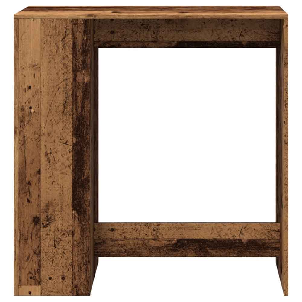 Alvero Wooden Rectangular Bar Table With 1 Door In Brown