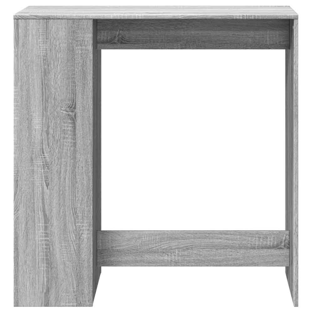 Alvero Wooden Rectangular Bar Table With 1 Door In Grey Sonoma