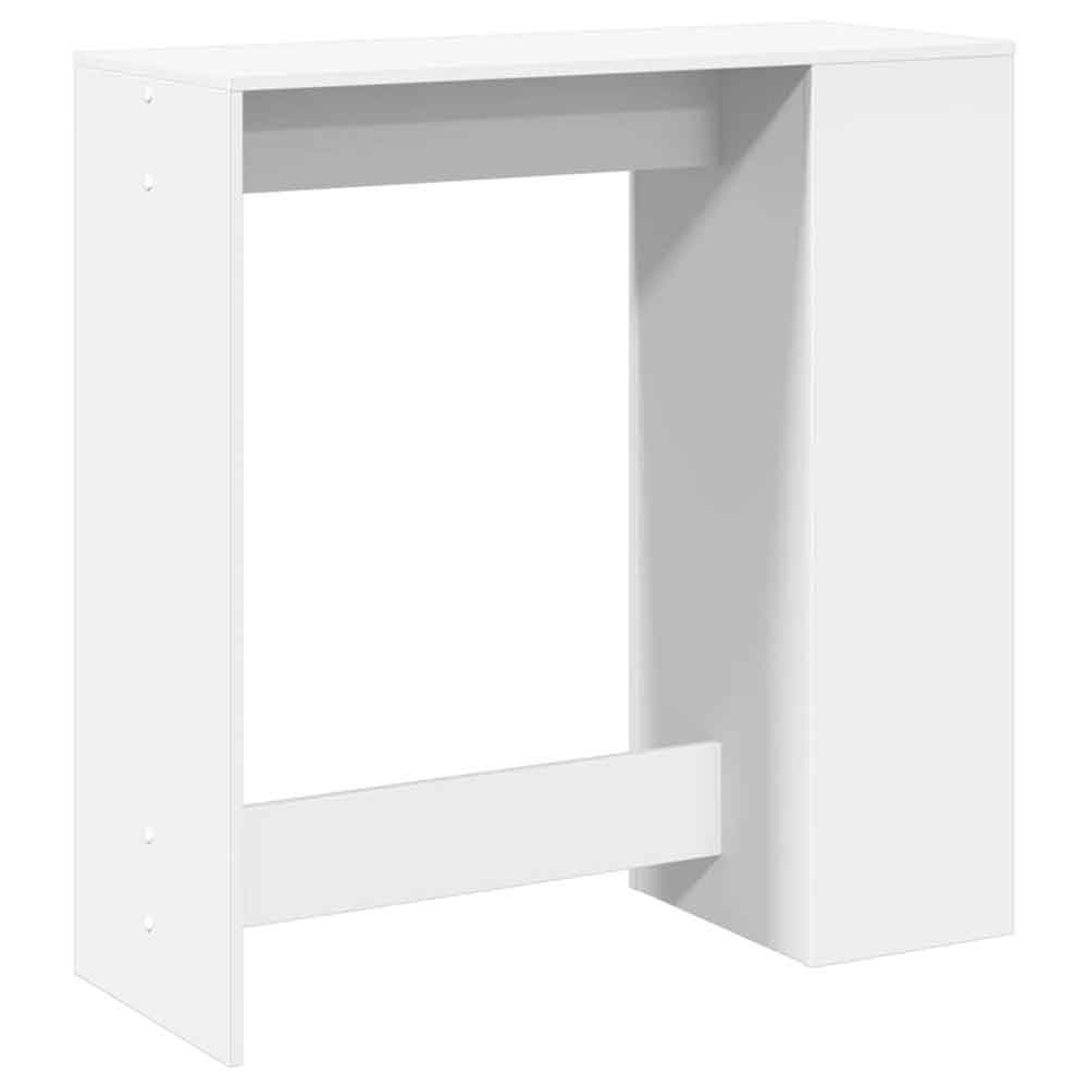 Alvero Wooden Rectangular Bar Table With 1 Door In White