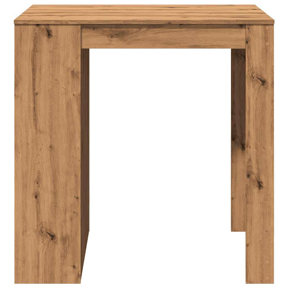 Alvero Wooden Rectangular Bar Table With 1 Drawer In Artisan Oak