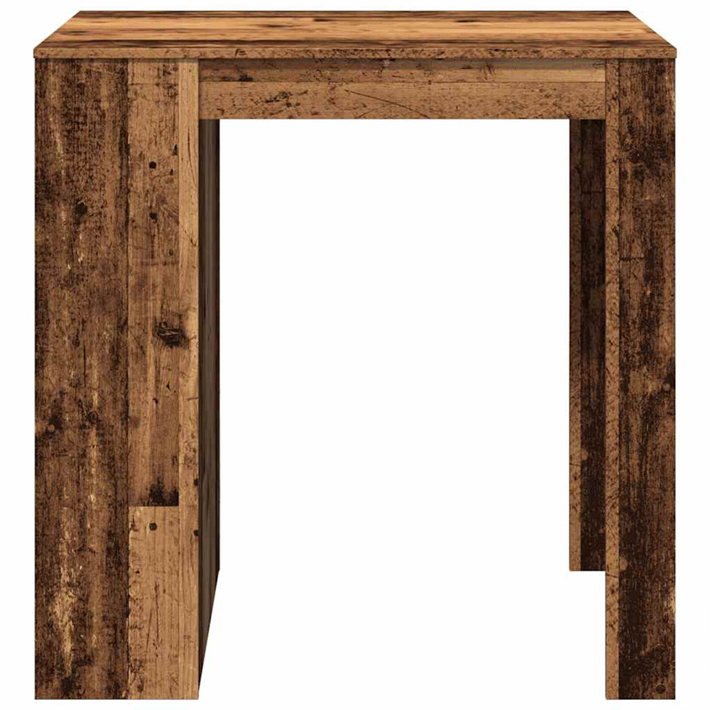 Alvero Wooden Rectangular Bar Table With 1 Drawer In Brown