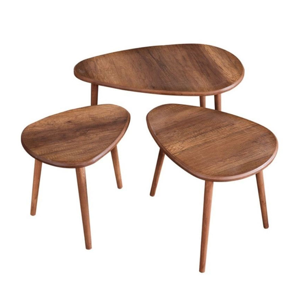 Alvin MDF Nesting Coffee Table Sets in Walnut