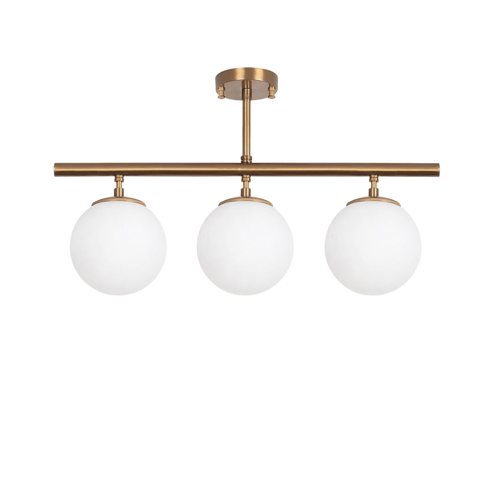 Atmaca 3 Light Metal Ceiling Light in Vintage