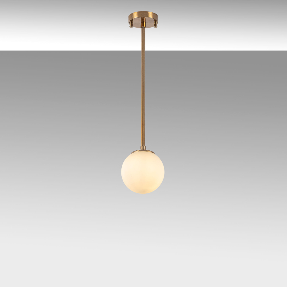 Akkas 1 Light Metal Ceiling Pendant Light in Vintage