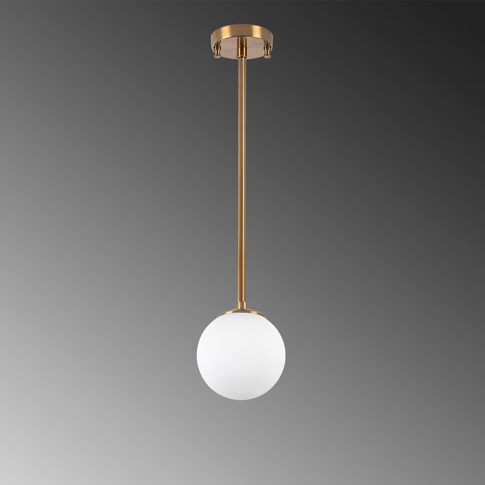 Akkas 1 Light Metal Ceiling Pendant Light in Vintage