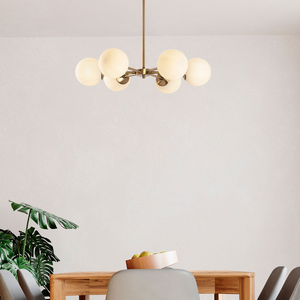 Akkas 6 Light Metal Ceiling Pendant Light in Vintage