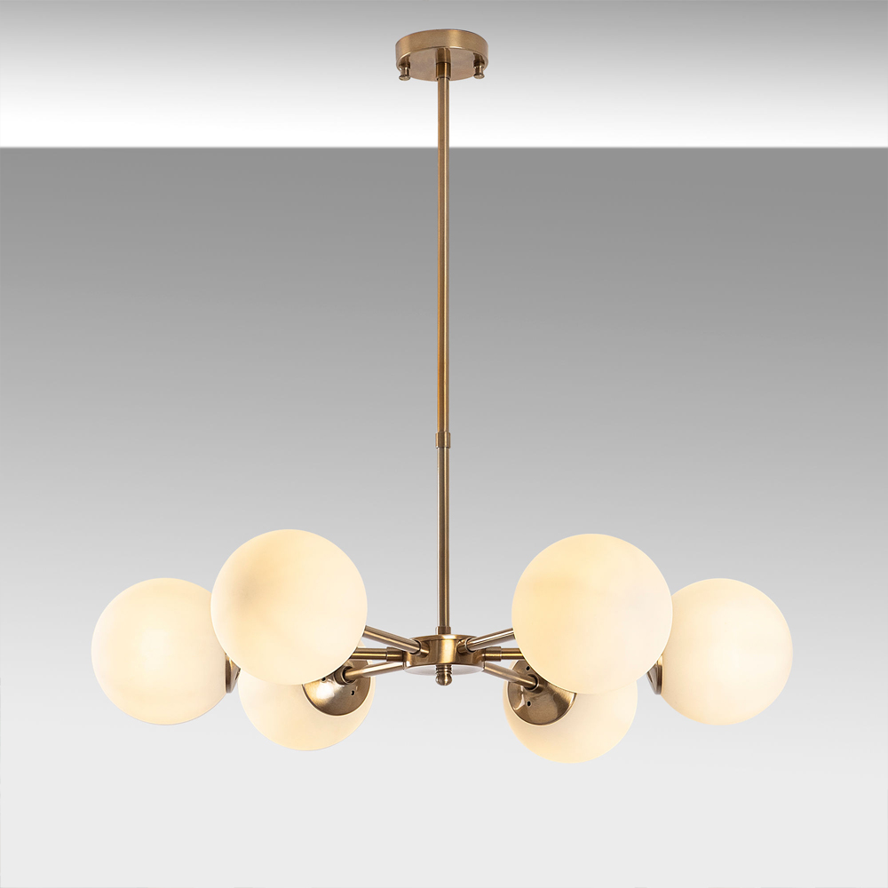 Akkas 6 Light Metal Ceiling Pendant Light in Vintage