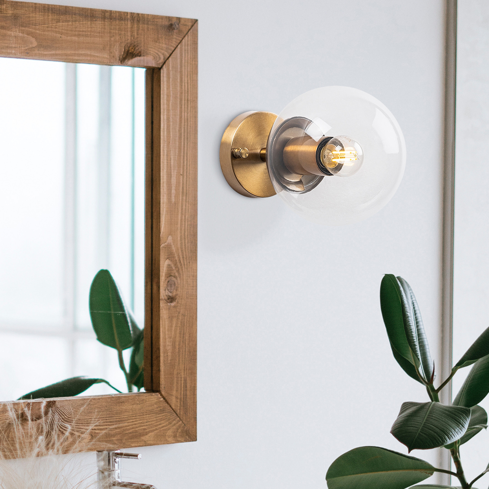 Atmaca Clear Glass Wall Light Bulb in Vintage