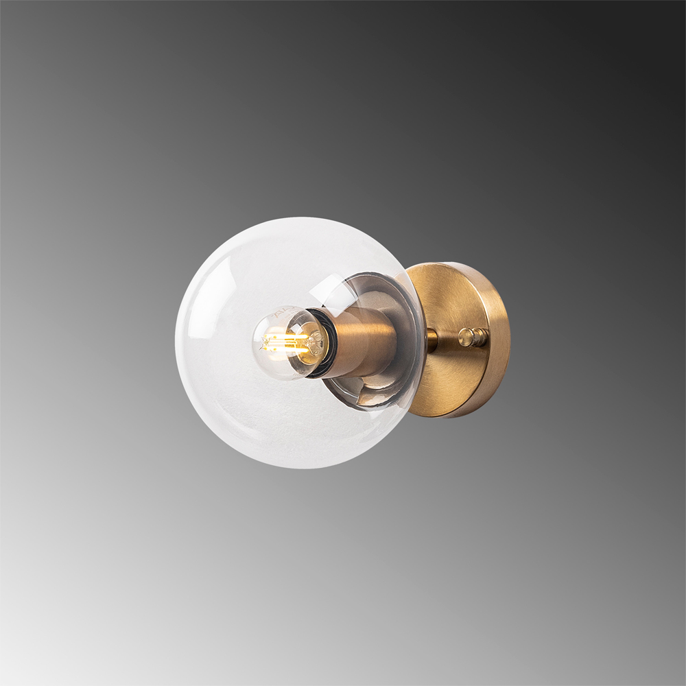 Atmaca Clear Glass Wall Light Bulb in Vintage