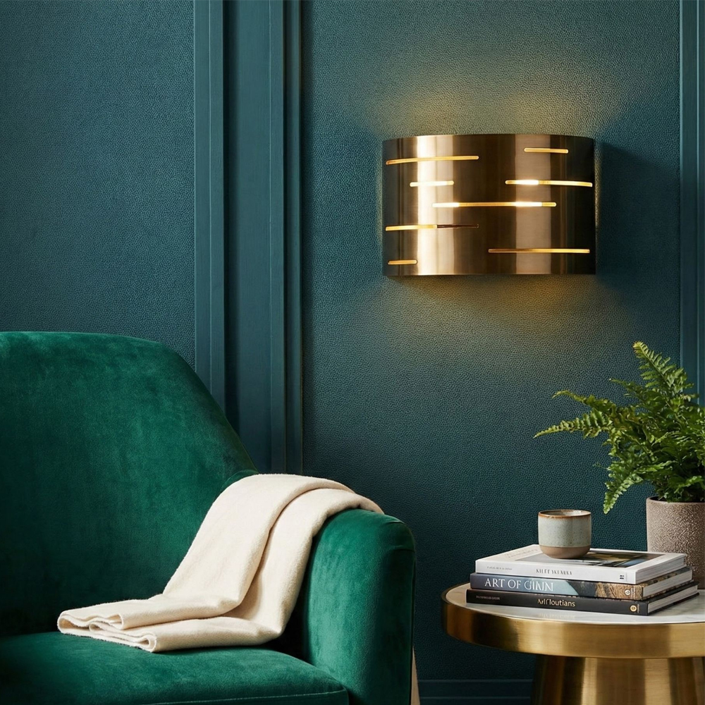 Alvion Metal Cut-Out Wall Light in Vintage