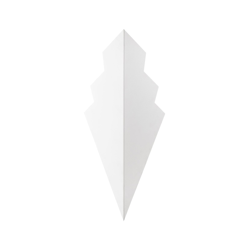Arrow Metal Diamond-Shaped Wall Light in White