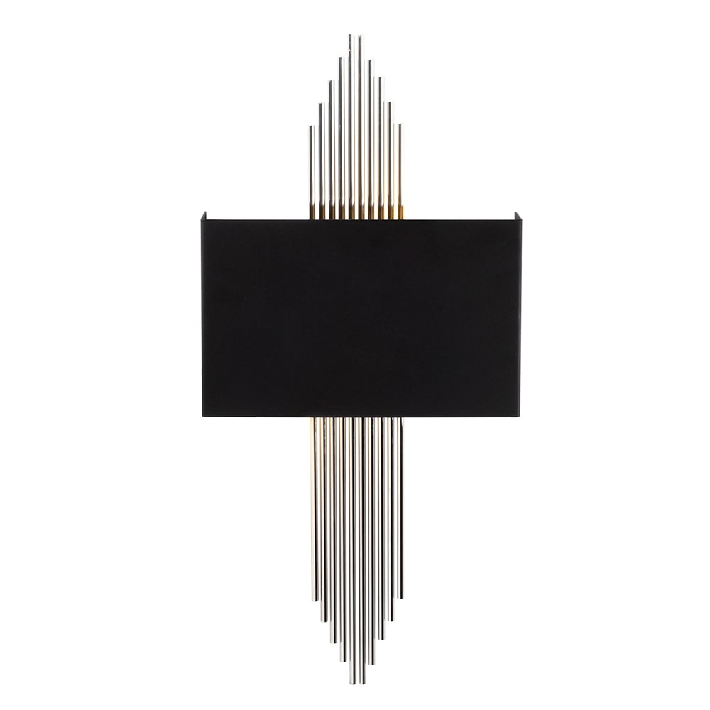 Alvion Metal Wall Light in Black and Silver