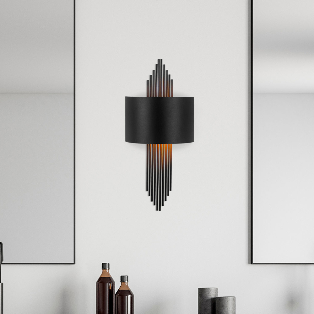 Alvion Metal Wall Light in Black