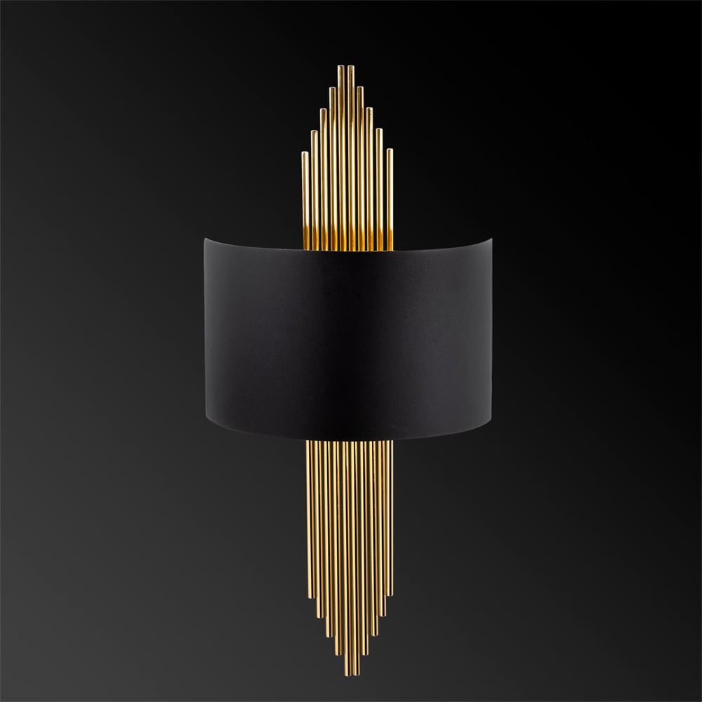 Alvion Metal Wall Light in Gold and Black