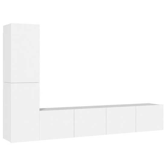 Alyria Wooden Living Room Furniture Set In White