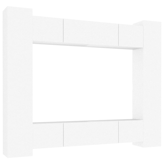 Alytzia Wooden Living Room Furniture Set In White