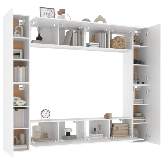 Alytzia Wooden Living Room Furniture Set In White