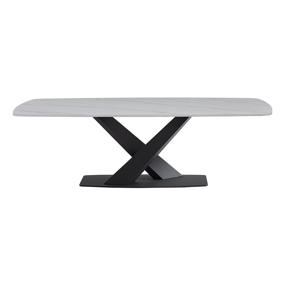Amaari Sintered Stone Coffee Table With Anthracite Base