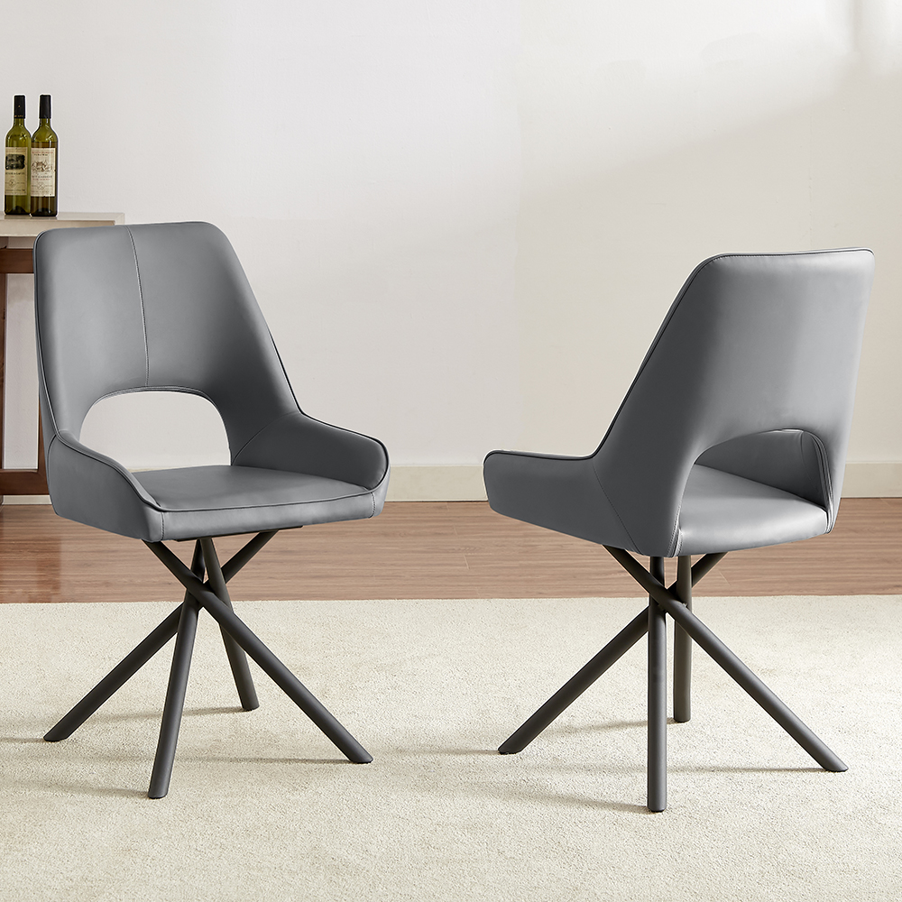 Amaari Sintered Stone Extending Dining Table With 8 Grey Chairs