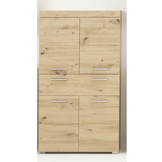 Photo of Amanda floor storage cabinet in knotty oak