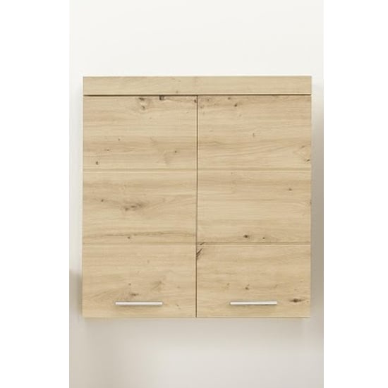 Read more about Amanda wall large storage cabinet in knotty oak