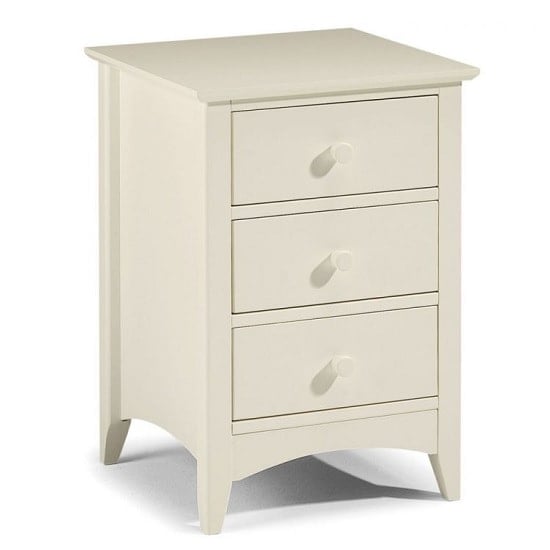 Caelia Bedside Cabinet In Stone White With 3 Drawers_1