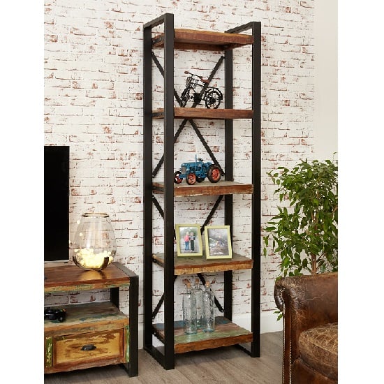 London Urban Chic Wooden Alcove Bookcase With 5 Shelf