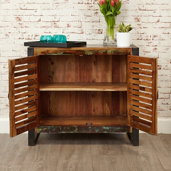 London Urban Chic Wooden Small Sideboard With 2 Doors_3