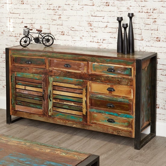 Read more about London urban chic wooden large sideboard with 2 doors