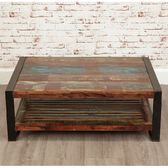 London Urban Chic Rectangular Wooden Coffee Table_3