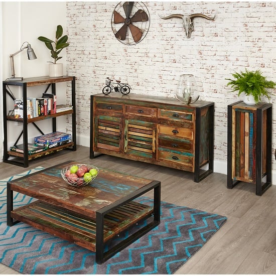 London Urban Chic Rectangular Wooden Coffee Table_4
