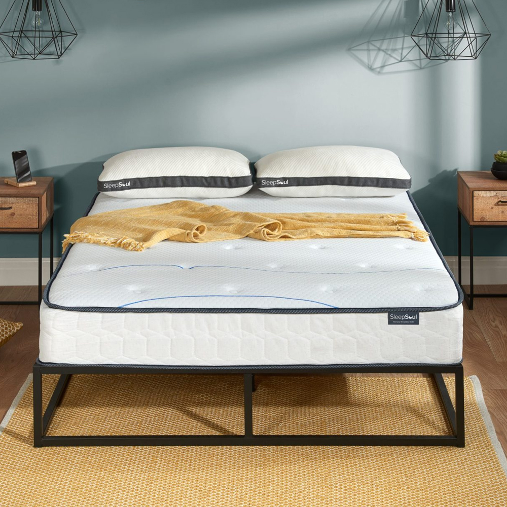 Amarillo Fabric Double Mattress In White