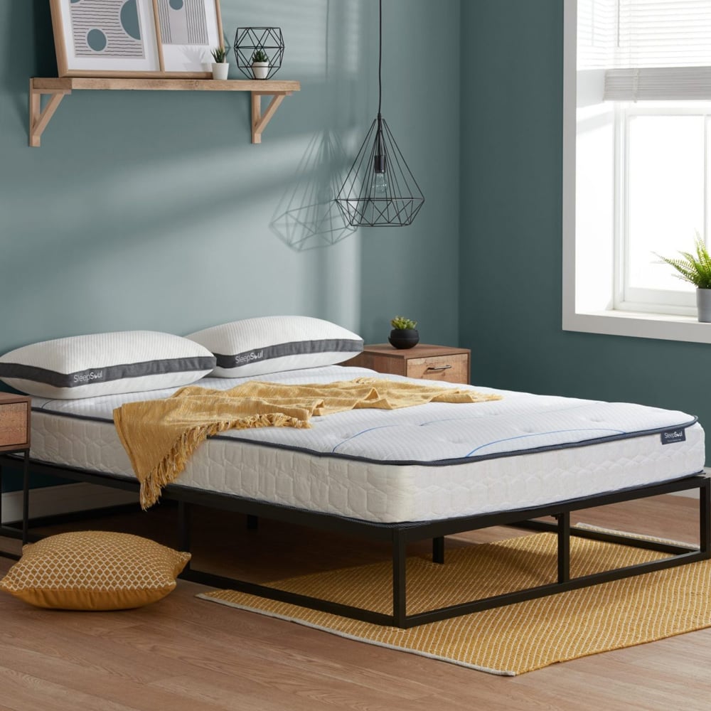 Amarillo Fabric Single Mattress In White